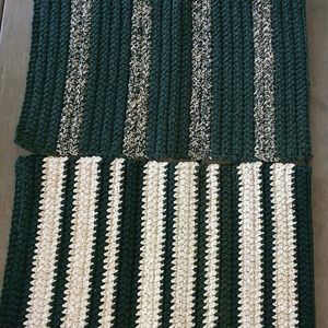 Crocheted yard rugs